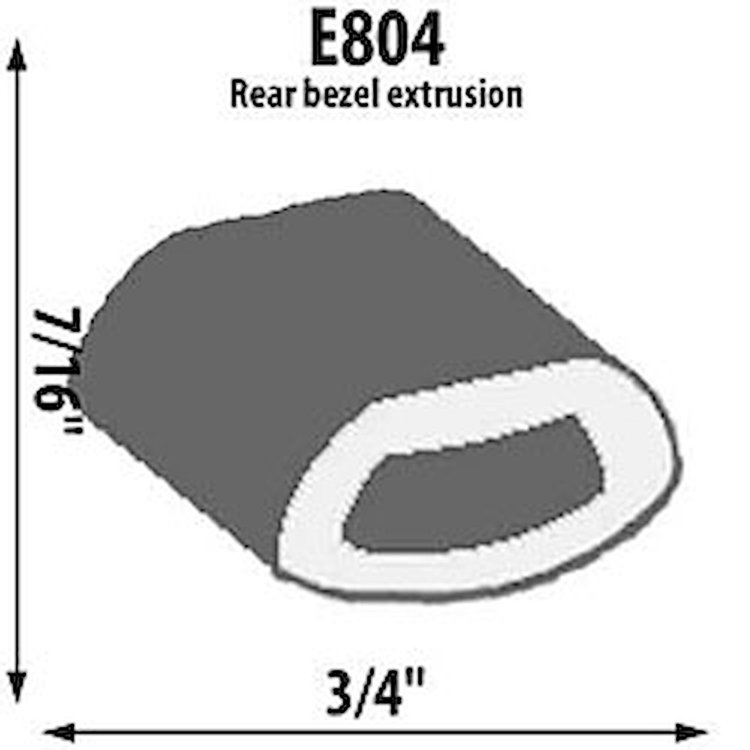 Rear Bezel Extrusion Height: 7/16"
