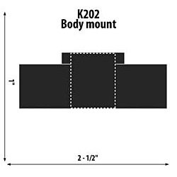 Upper body mount ID: 19/32"