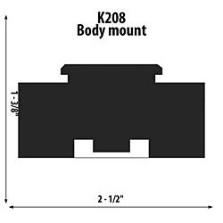 Body Mount OD: 2 1/2"