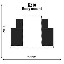 Upper Body Mount ID: 19/32"