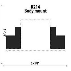Upper Body Mount ID: 45/64"
