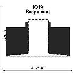 Upper Body Mount ID: 19/32"