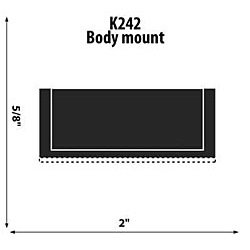 Body Mount ID: 1/2"
