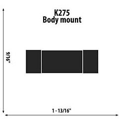Body Mount Small, round