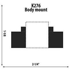 Body Mount Large, Round