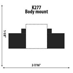 Body Mount Rectangular