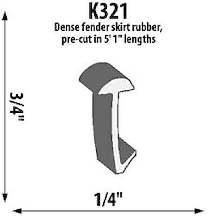 FENDER SKIRT RUBBER 5 1