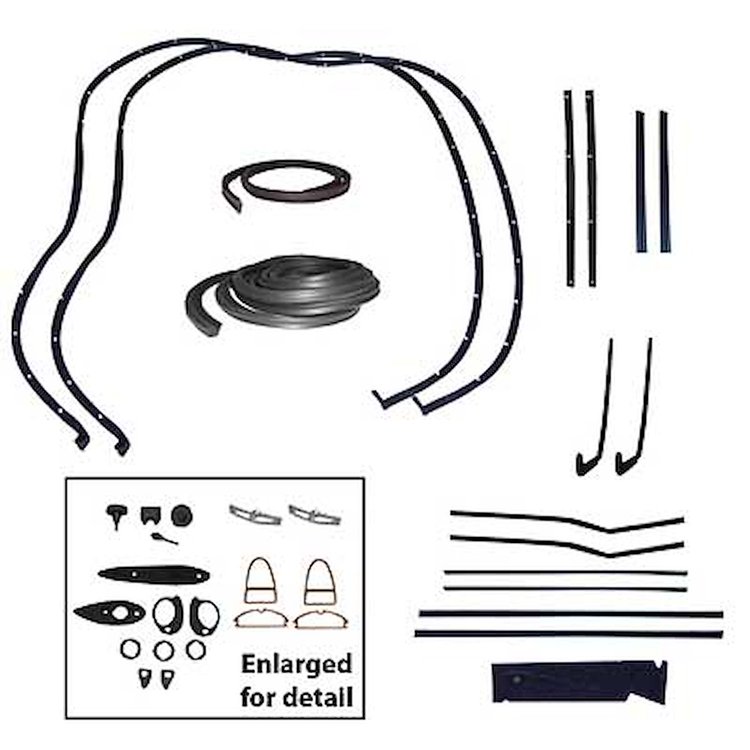 Weatherstrip Kit 1955 Chevy 210 Bel Air 2 Door
