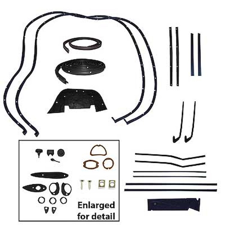 Weatherstrip Kit 1957 Chevy 210 Bel Air 2 Door