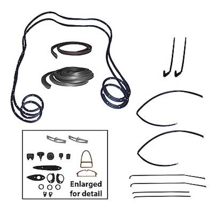 Weatherstrip Kit 1955 Chevy 210 Bel Air 2 Door