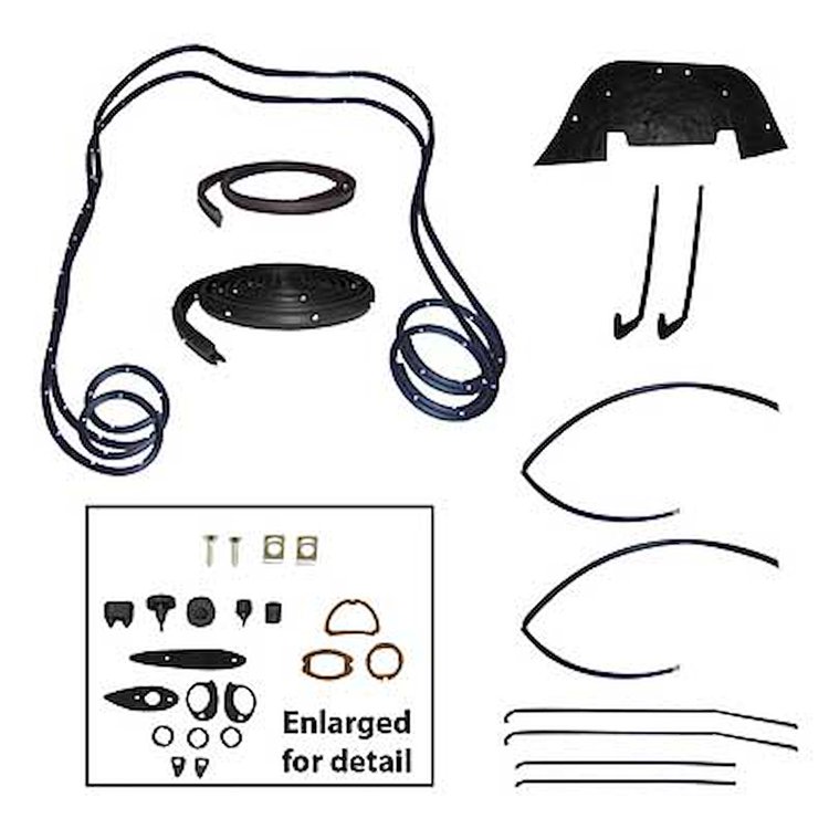 Weatherstrip Kit 1957 Chevy 210 Bel Air 2 Door