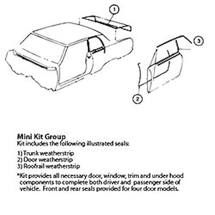 Weatherstrip Kit "66-67 Chevrolet Chevelle 2 Door