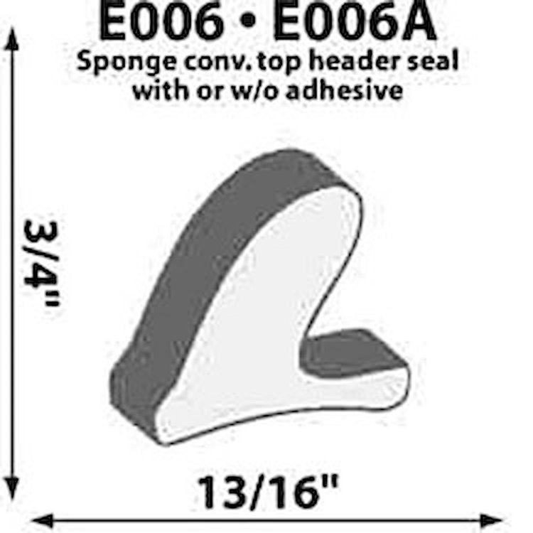 Self-Adhesive Extrusion Height: 3/4"