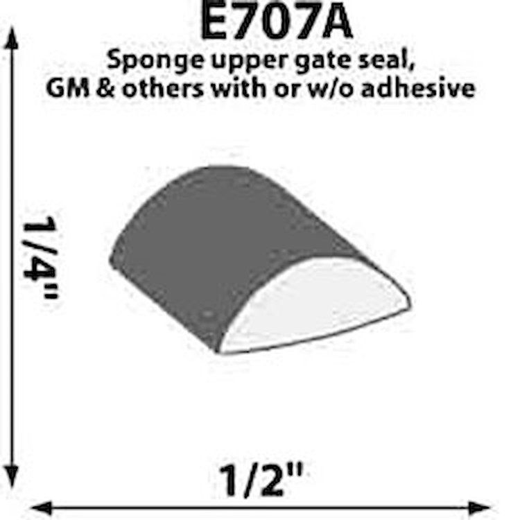 Self-adhesive Extrusion Height: 1/4"