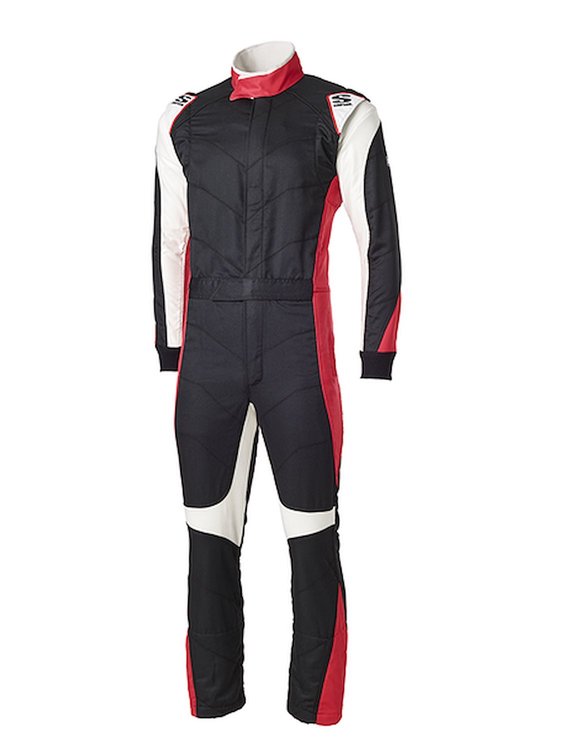 Six 0 Racing Suit Black/Red - Large