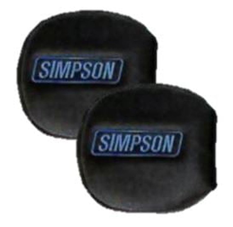 2021B YXZ Door Latch Pads Black/Blue (pair) Black with blue embroidery