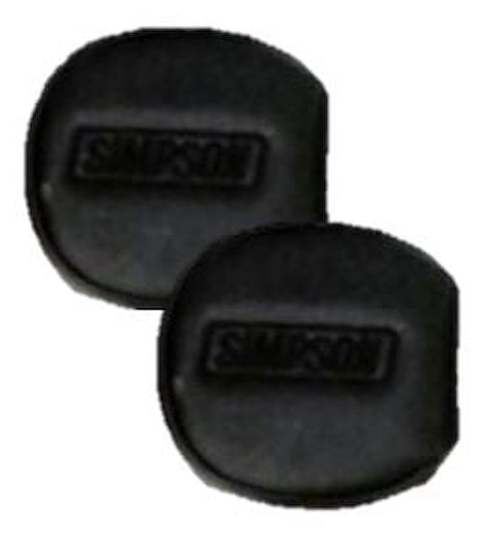 2021K YXZ Door Latch Pads Black/Black (pair) Black with black embroidery
