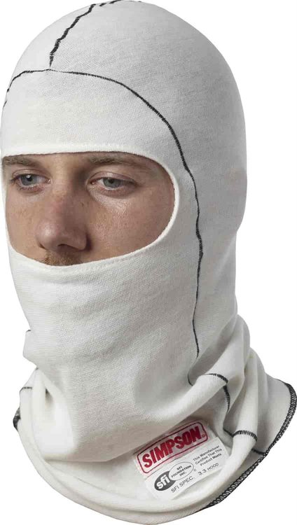 HEADSOCK SINGLE EYE WHITE