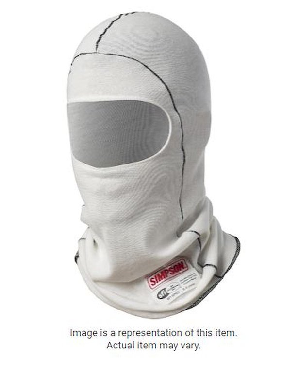 HEADSOCK DUAL EYE WHITE