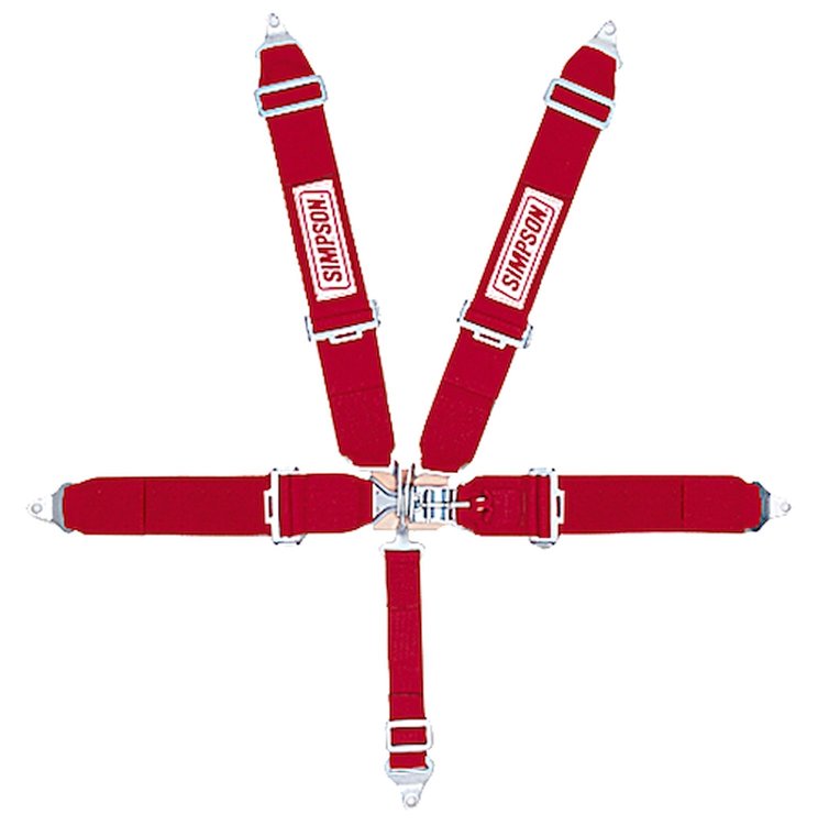 Latch & Link System 5-Point Individual Harness 55" Lap Belt Pull-Down Lap Belt Adjusters