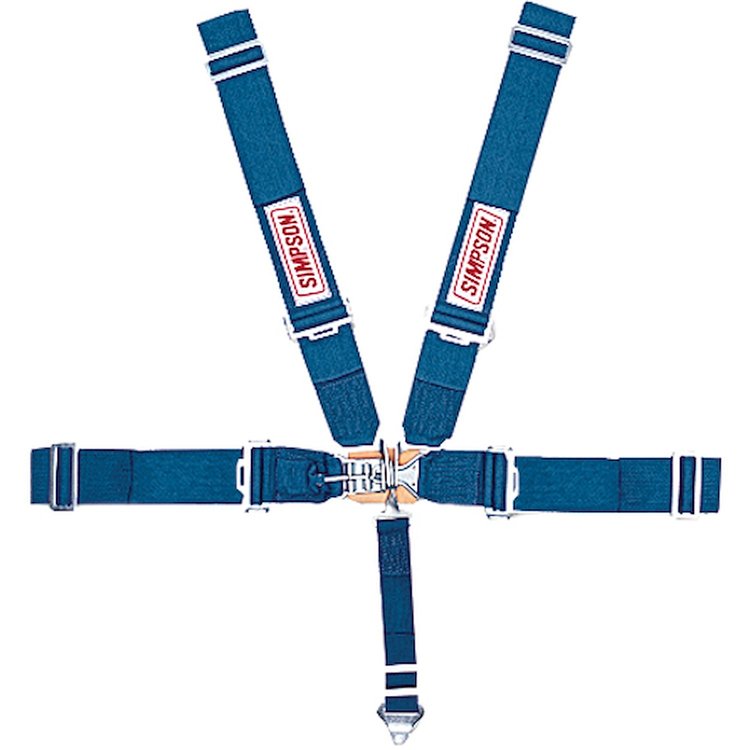 Latch & Link System 5-Point Individual Harness 55" Lap Belt Pull-Down Lap Belt Adjusters