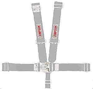 Latch & Link System 5-Point Individual Harness 55" Lap Belt Pull-Down Lap Belt Adjusters