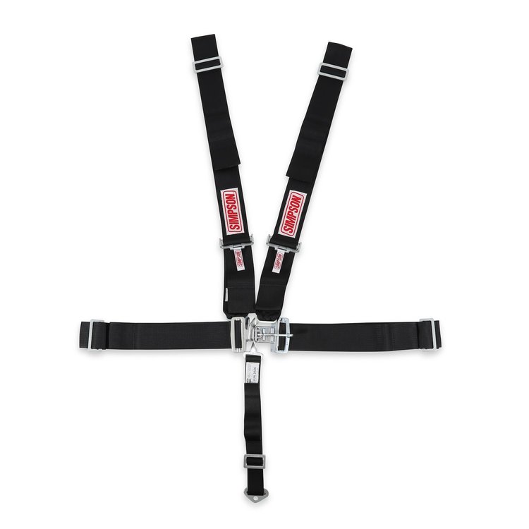 Latch F/X System 5-Point Individual Harness 62" Lap Belt Pull-Down Lap Belt Adjusters