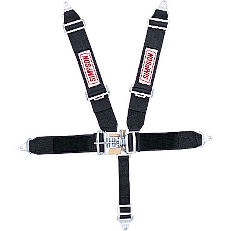 Latch F/X System 5-Point Individual Harness 62" Lap Belt Pull-Down Lap Belt Adjusters