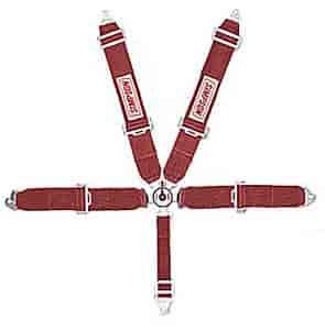 Lever Camlock 5-Point Individual Harness 62" Lap Belt Pull-Up Lap Belt Adjusters