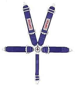 Lever Camlock 5-Point Individual Harness 62" Lap Belt Pull-Up Lap Belt Adjusters