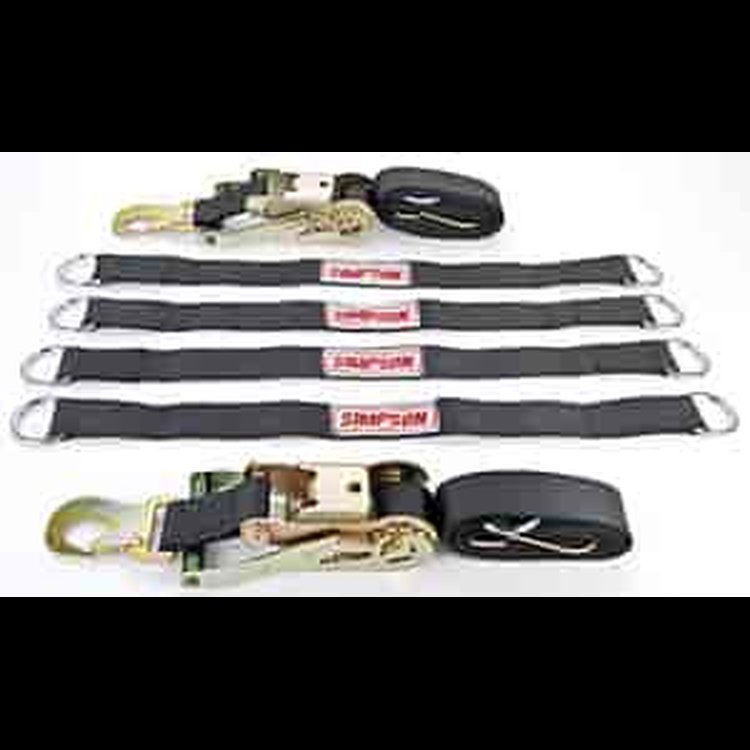 Axle Ratchet Tie-Down & Strap Kit 2) Axle Ratchet Tie-Downs