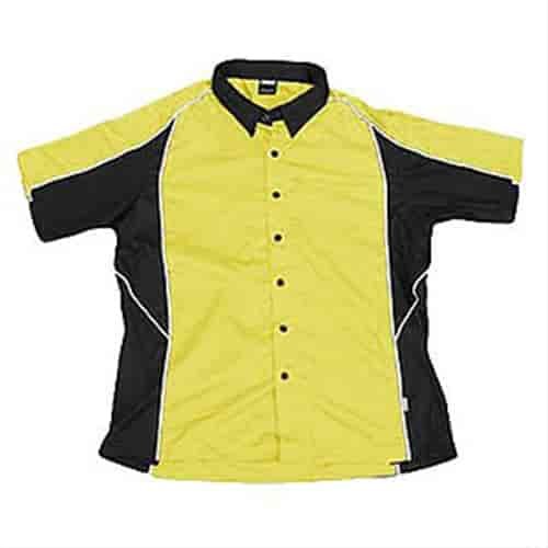 Yellow/Black Talladega Crew Shirt Large