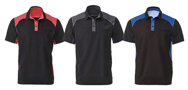 Sonoma Performance Crew Shirt, Small [Black/Blue]