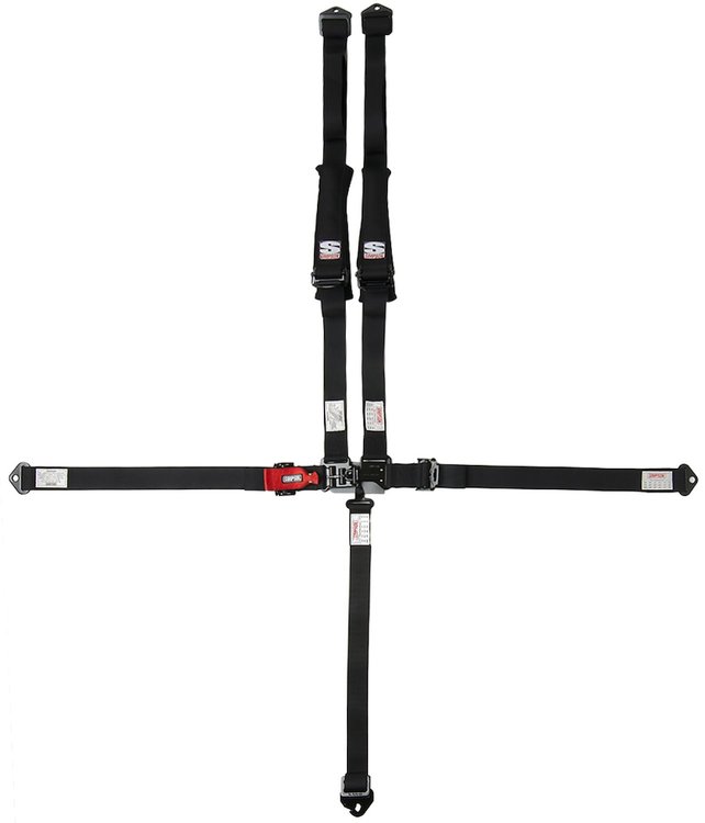 3B22PIKX D3 Off-Road 5-Point Safety Harness 2 in. Padded Straps [Black]