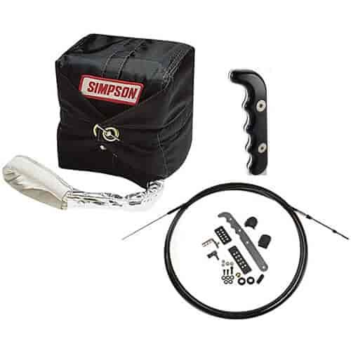 Sky Jacker Drag Chute Kit Includes: Complete Black Chute & Nylon Pack