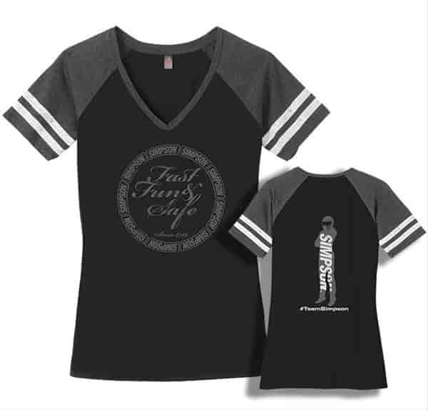 LADIES TEE LRG BLK