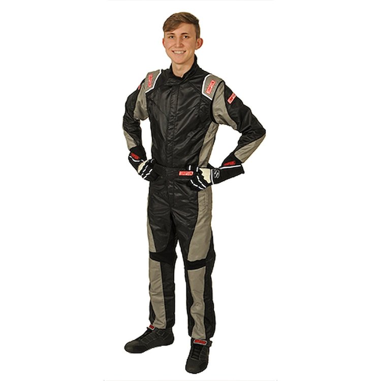 APEX KARTSUIT BLK/GRY SM
