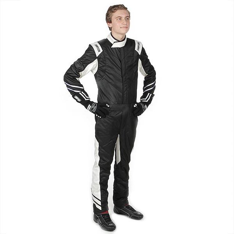 FLEX Racing Suit, Medium [Black/White]