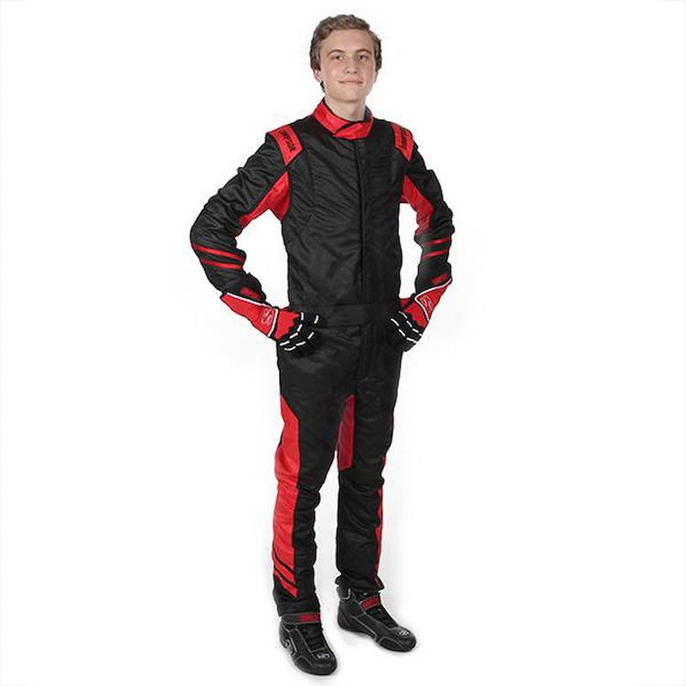 FLEX Racing Suit, X-Large [Black/Red]