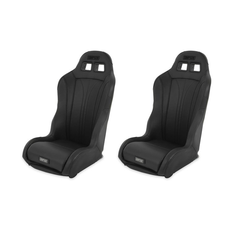 S104-304-2 Vortex II Off-Road Suspension Seats - Black/Black - Pair