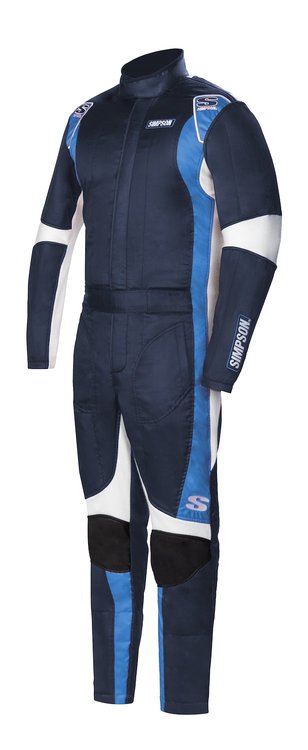 SC04401 Supercoil Racing Suit Extra Large - Navy/Bush Blue/White