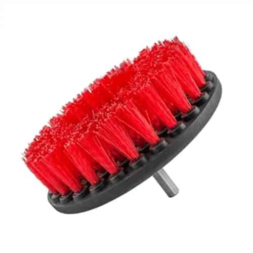 Carpet Brush with Drill Attachment Heavy Duty Red