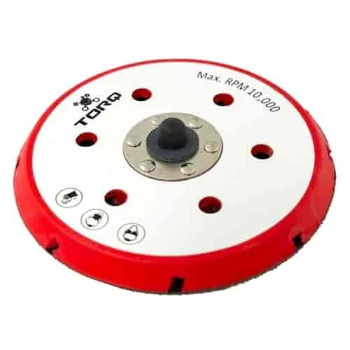 TORQ R5 Dual-Action Red Backing Plate 6"