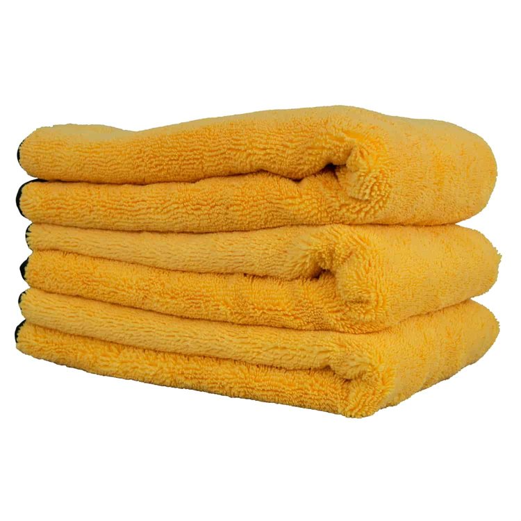 Professional Grade Premium Microfiber Towels Gold 3 Pack