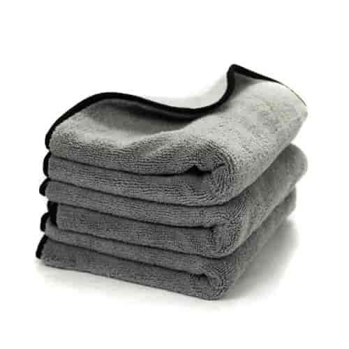 Ultra Plush Microfiber Detailing Towels Gray 3 Pack