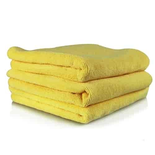 Ultra Fine Microfiber Towels Yellow 3 Pack