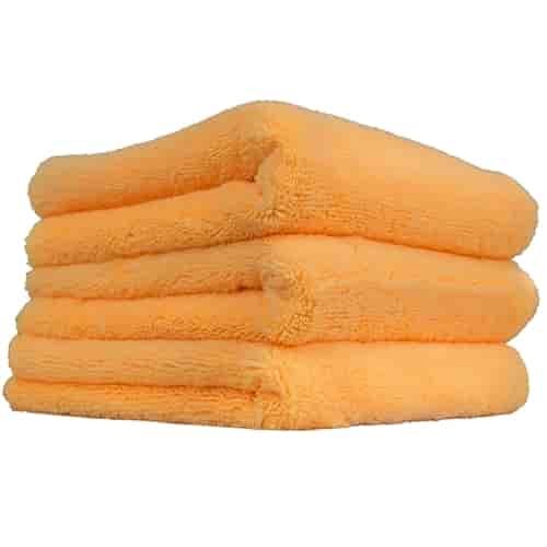 Orange Extra Thick Microfiber Towels 3 Pack