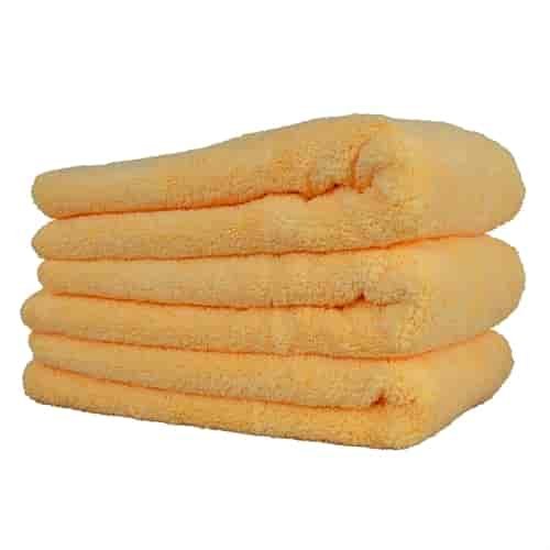 Orange Extra Thick Professional Microfiber Towels 3 Pack
