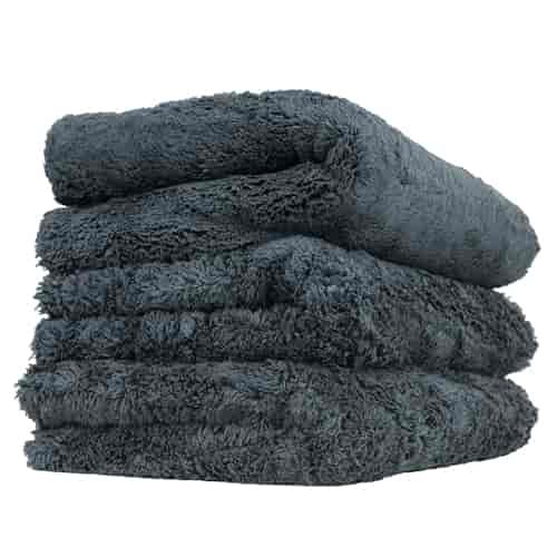 Edgeless Microfiber Towels Black 3 Pack