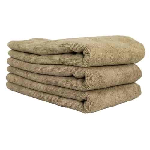 Workhorse XL Professional Grade Microfiber Towels Tan 3 Pack